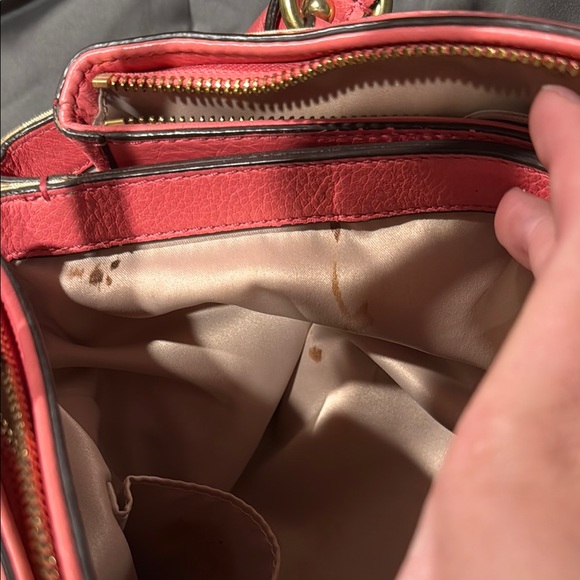 Coach Gold and Pink Shoulder Bag with Signature Monogram - Picture 4 of 4